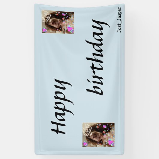 Springer Spaniel-Geburtstagsfahne Banner (Vertikal)