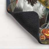 Springer Spaniel Halloween Gruselig Mousepad (Ecke)