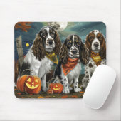 Springer Spaniel Halloween Gruselig Mousepad (Mit Mouse)