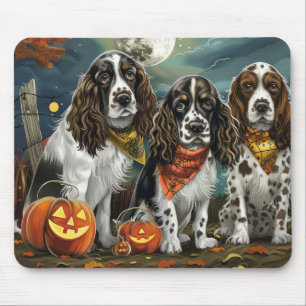 Springer Spaniel Halloween Gruselig Mousepad