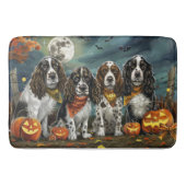 Springer Spaniel Halloween Spooky Badematte (Vorderseite)