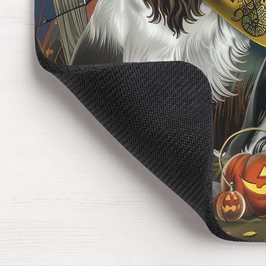 Springer Spaniel Halloween Spooky Mousepad (Ecke)