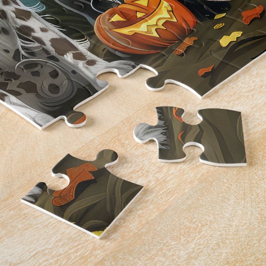 Springer Spaniel Halloween Spooky Puzzle (Seite)