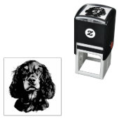 Springer Spaniel Haustier Hund Tier Kunst Permastempel (Beispiel)