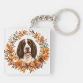Springer Spaniel Herbst Schlüsselanhänger (Rückseite)