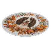 Springer Spaniel Herbst Schneidebrett (Ecke)