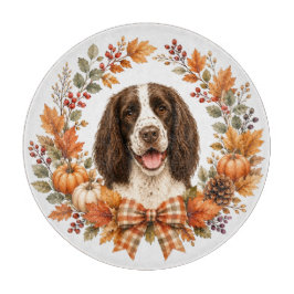 Springer Spaniel Herbst Schneidebrett