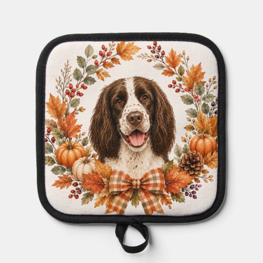 Springer Spaniel Herbst Topflappen (Vorderseite)