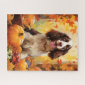 Springer Spaniel HerbstErntedank Puzzle (Horizontal)