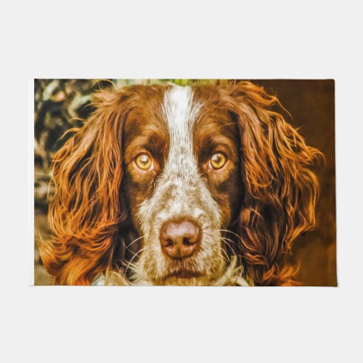 Springer Spaniel Hund. Fußmatte (Vorderseite)