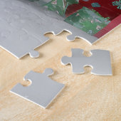 Springer Spaniel Hund im Schnee Weihnachten Puzzle (Seite)