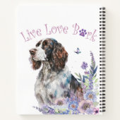 Springer Spaniel Hund Mama Floral Notizblock (Rückseite)
