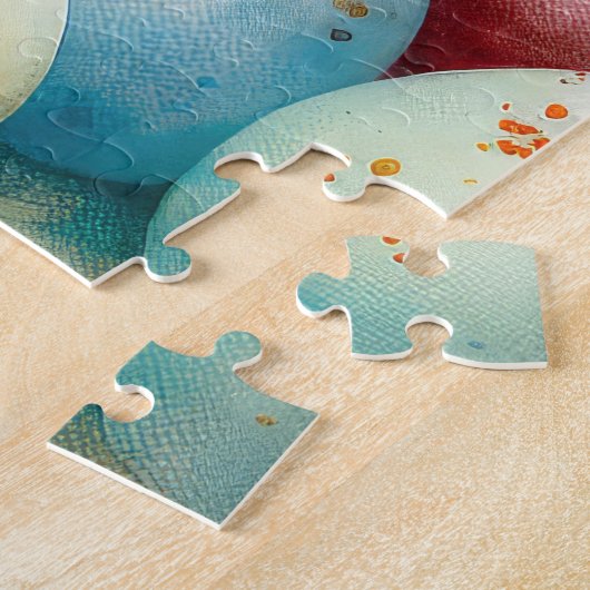 Springer Spaniel Hund mit Ostereier Urlaub Puzzle (Seite)