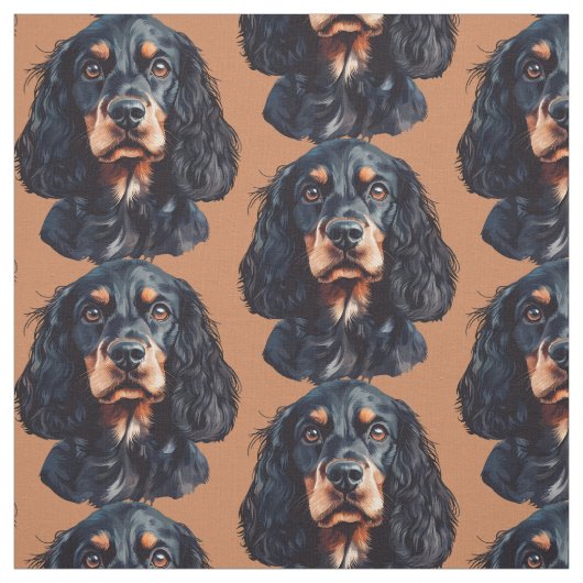 Springer Spaniel Hund Spaß Tier Kunst Stoff (Muster)