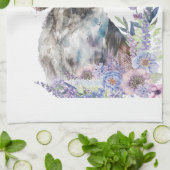 Springer Spaniel Hundemama Blumen Geschirrtuch (Gefaltet)