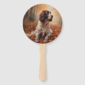 Springer Spaniel im Herbst Leaves Fall Inspiriert Fächer (Vorderseite)