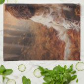 Springer Spaniel im Herbst Leaves Fall Inspiriert Geschirrtuch (Gefaltet)