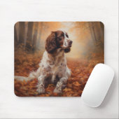 Springer Spaniel im Herbst Leaves Fall Inspiriert Mousepad (Mit Mouse)