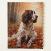 Springer Spaniel im Herbst Leaves Fall Inspiriert Planer (Rückseite)