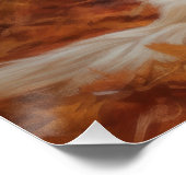 Springer Spaniel im Herbst Leaves Fall Inspiriert Poster (Ecke)