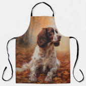 Springer Spaniel im Herbst Leaves Fall Inspiriert Schürze (Vorderseite)