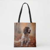 Springer Spaniel im Herbst Leaves Fall Inspiriert Tasche (Vorderseite)