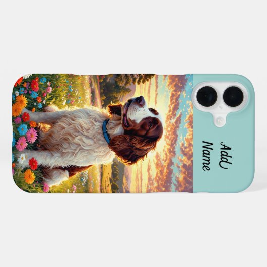 Springer Spaniel iPhone Hülle (Rückseite (Horizontal))