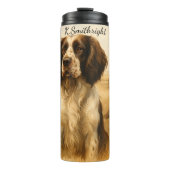 Springer Spaniel Jagdhund mit Fasaniern Thermosbecher (Vorderseite)