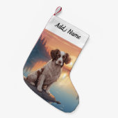 Springer Spaniel  Kleiner Weihnachtsstrumpf (Vorderansicht (hängend))