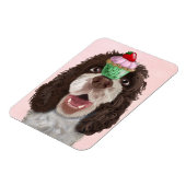 Springer Spaniel mit Cupcake 2 Magnet (Linke Seite)