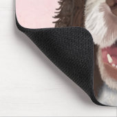 Springer Spaniel mit Cupcake 2 Mousepad (Ecke)