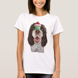 Springer Spaniel mit Cupcake 2 T-Shirt