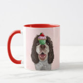 Springer Spaniel mit Cupcake 2 Tasse (Links)