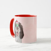 Springer Spaniel mit Cupcake 2 Tasse (Vorderseite Links)