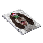 Springer Spaniel mit Cupcake Notizblock (Rechte Seite)
