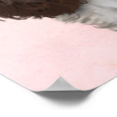 Springer Spaniel mit Cupcake Poster (Ecke)