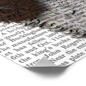 Springer Spaniel mit Cupcake Poster (Ecke)