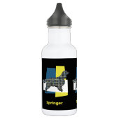 Springer Spaniel Niedlich Pet Hund Silhouette Y&B Edelstahlflasche (Links)