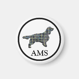 Springer Spaniel Niedlich Pet Hund Silhouette Y&B  Magnet