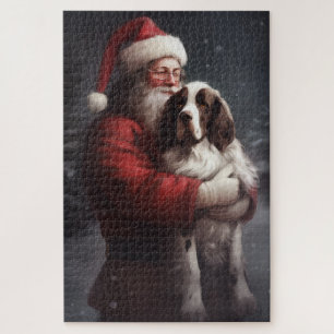 Springer Spaniel Nikolaus Festliches Weihnachten Puzzle