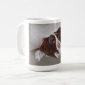 Springer Spaniel Original Malerei Klassische Tasse (Vorderseite Links)