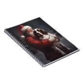 Springer Spaniel Santa Claus Festliche Weihnachten Notizblock (Rechte Seite)