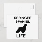 Springer Spaniel Silo Life Postkarte (Vorne/Hinten)
