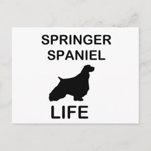 Springer Spaniel Silo Life Postkarte