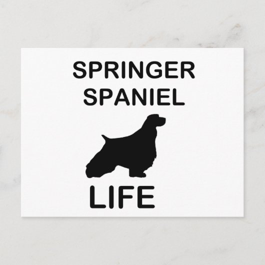 Springer Spaniel Silo Life Postkarte (Vorderseite)