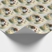 Springer Spaniel und Mallard Duck Doppelexposition Geschenkpapier (Ecke)