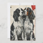 Springer Spaniel Valentinstag Feiertagskarte (Vorderseite)