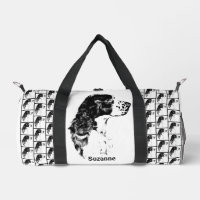 Springer Spaniel Vintag Dog Art Personalisiert
