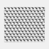 Springer Spaniel Vintage Dog Art     Fleecedecke (Vorderseite (Horizontal))