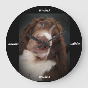 Springer Spaniel-Wanduhr Große Wanduhr